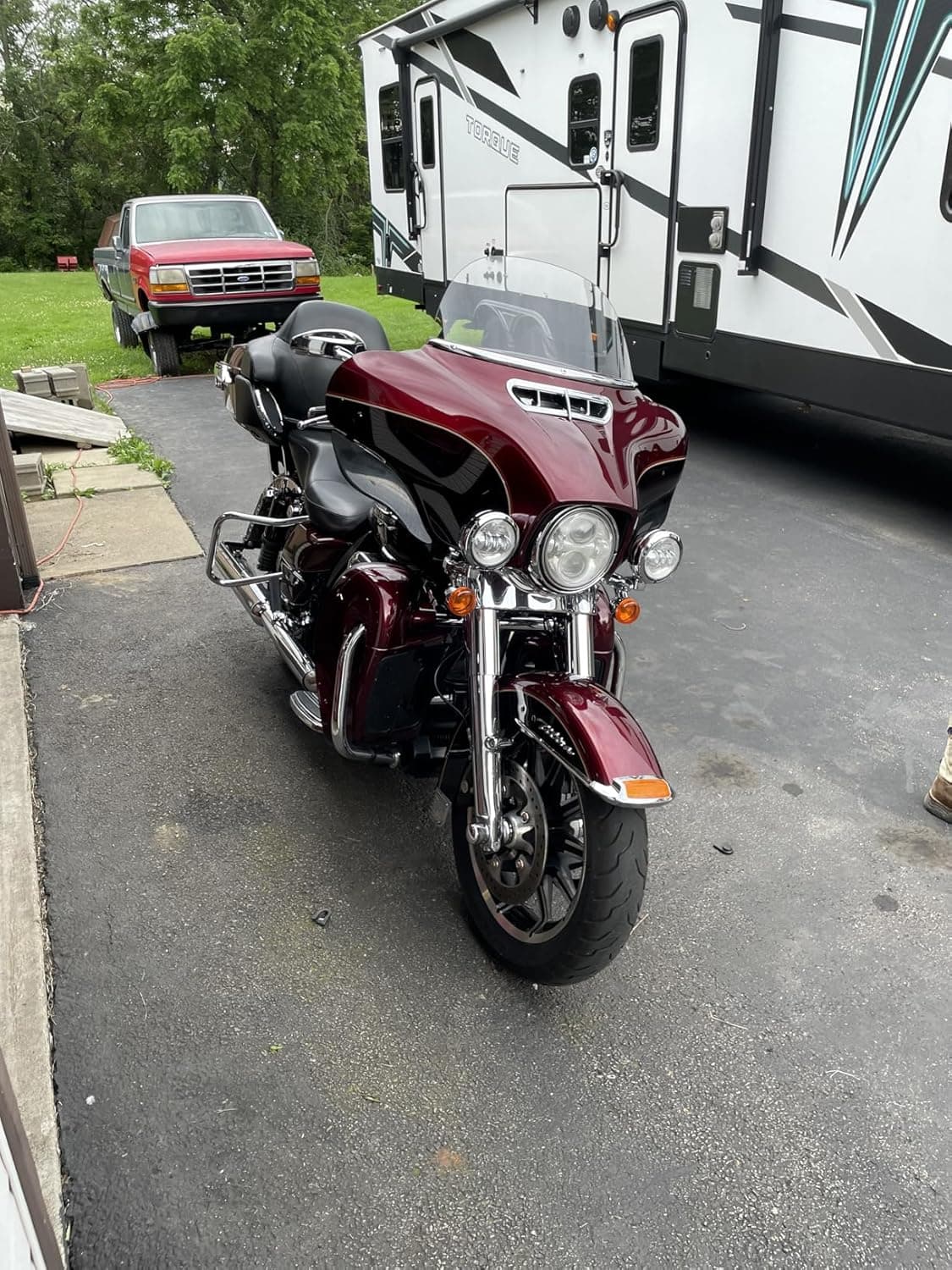Harley with LED lights