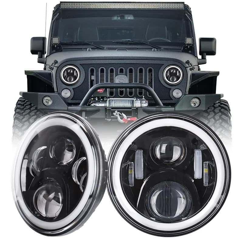 7" LED Headlight for Jeep Wrangler/Land Rover Defender