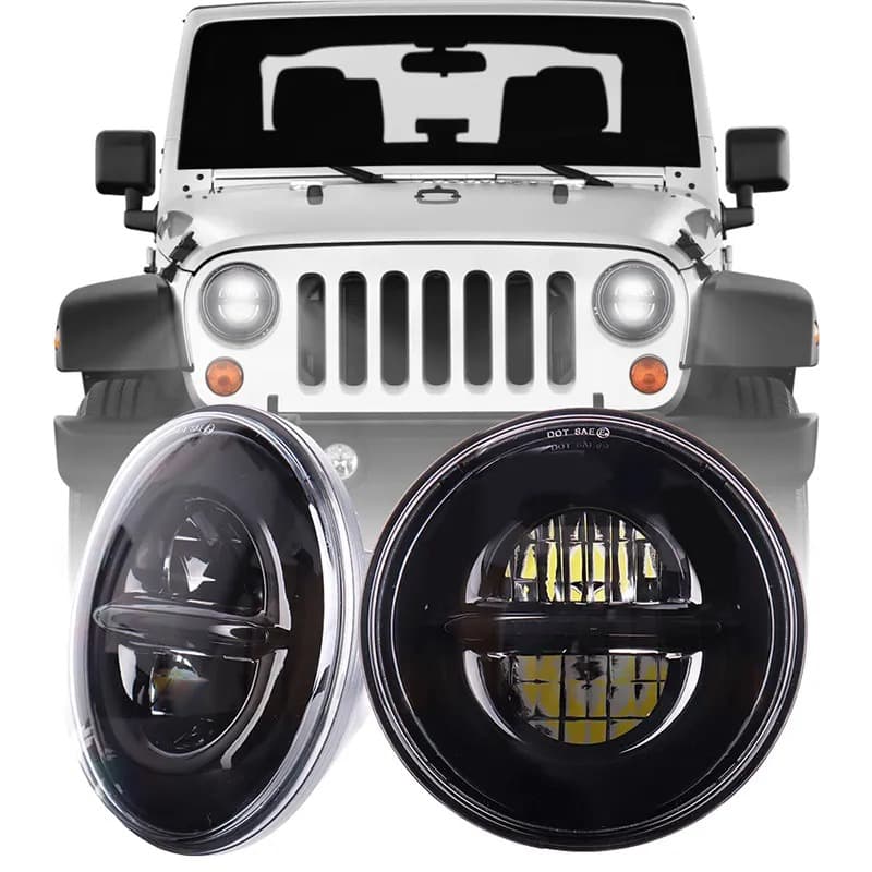 7" LED Headlight for Jeep Wrangler/Grand Cherokee