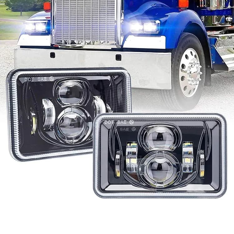 4x6" LED Headlight for Kenworth/Peterbilt/Freightliner