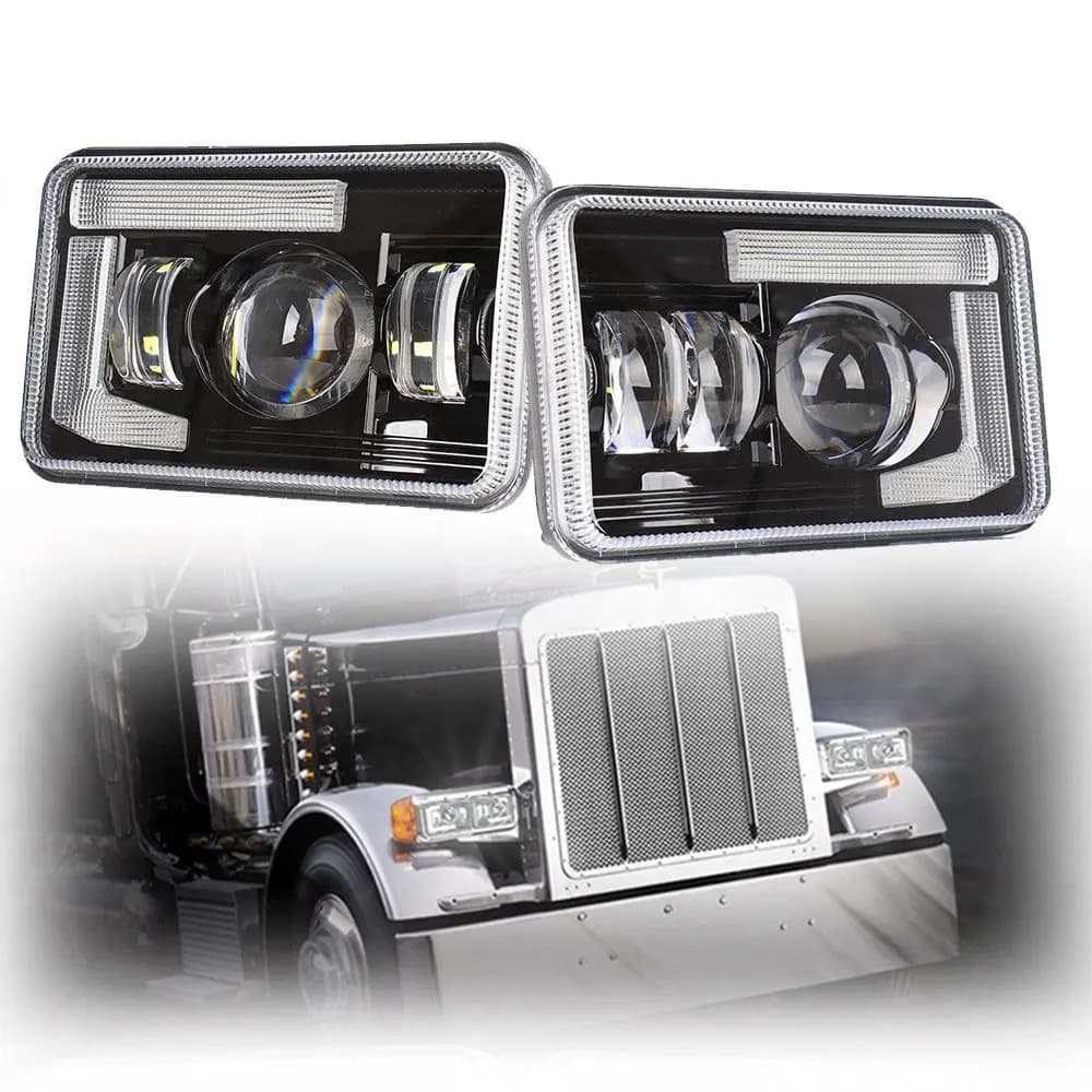 4x6" LED Headlight for Kenworth/Peterbilt/Freightliner