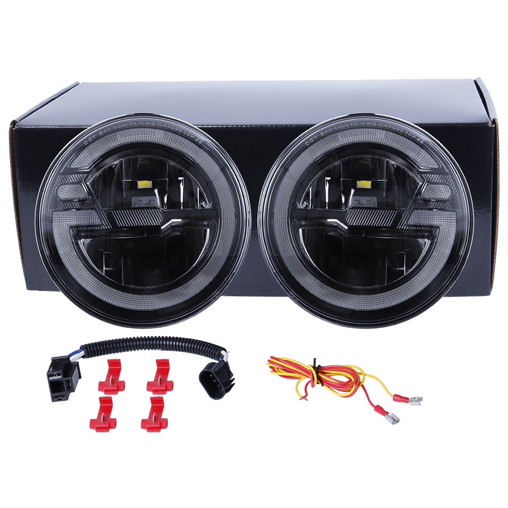 7" LED Headlight Pair for Jeep CJ/Wrangler TJ/JK