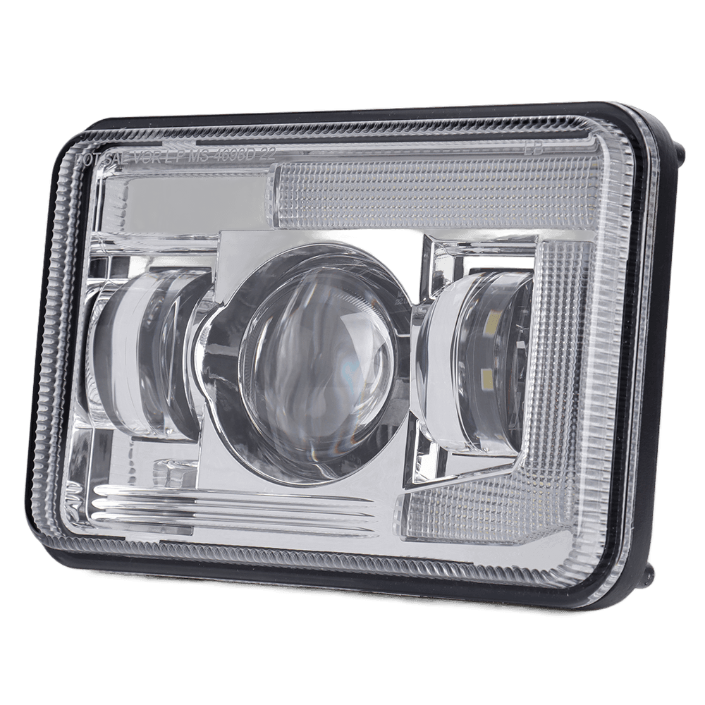 RK-UN-HU14-CHWC — Chrome · White DRL · Clear lens — Product view