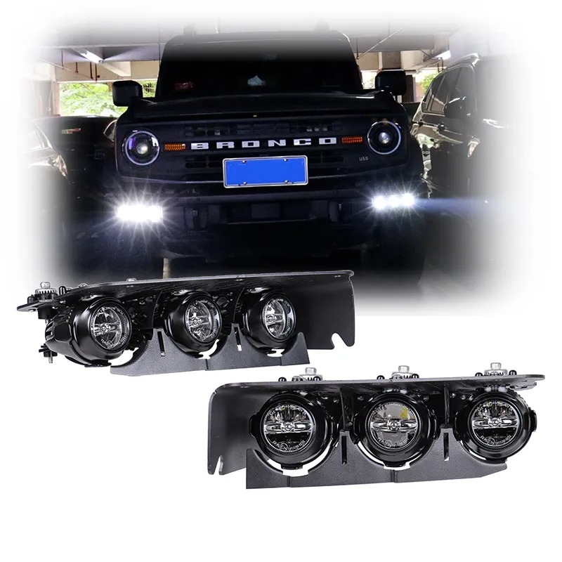 2021-2025 Ford Bronco Modular Bumper LED Fog Lights